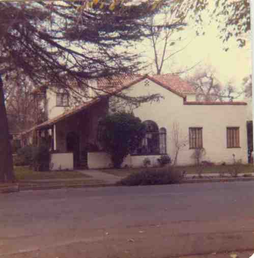 728 First Street in Woodland. I think I remember taking this one myself on New Year's Day 1980. Note the old Xmas tree at the curb.