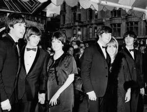 Beatles & Beatle wives at the Help! premiere