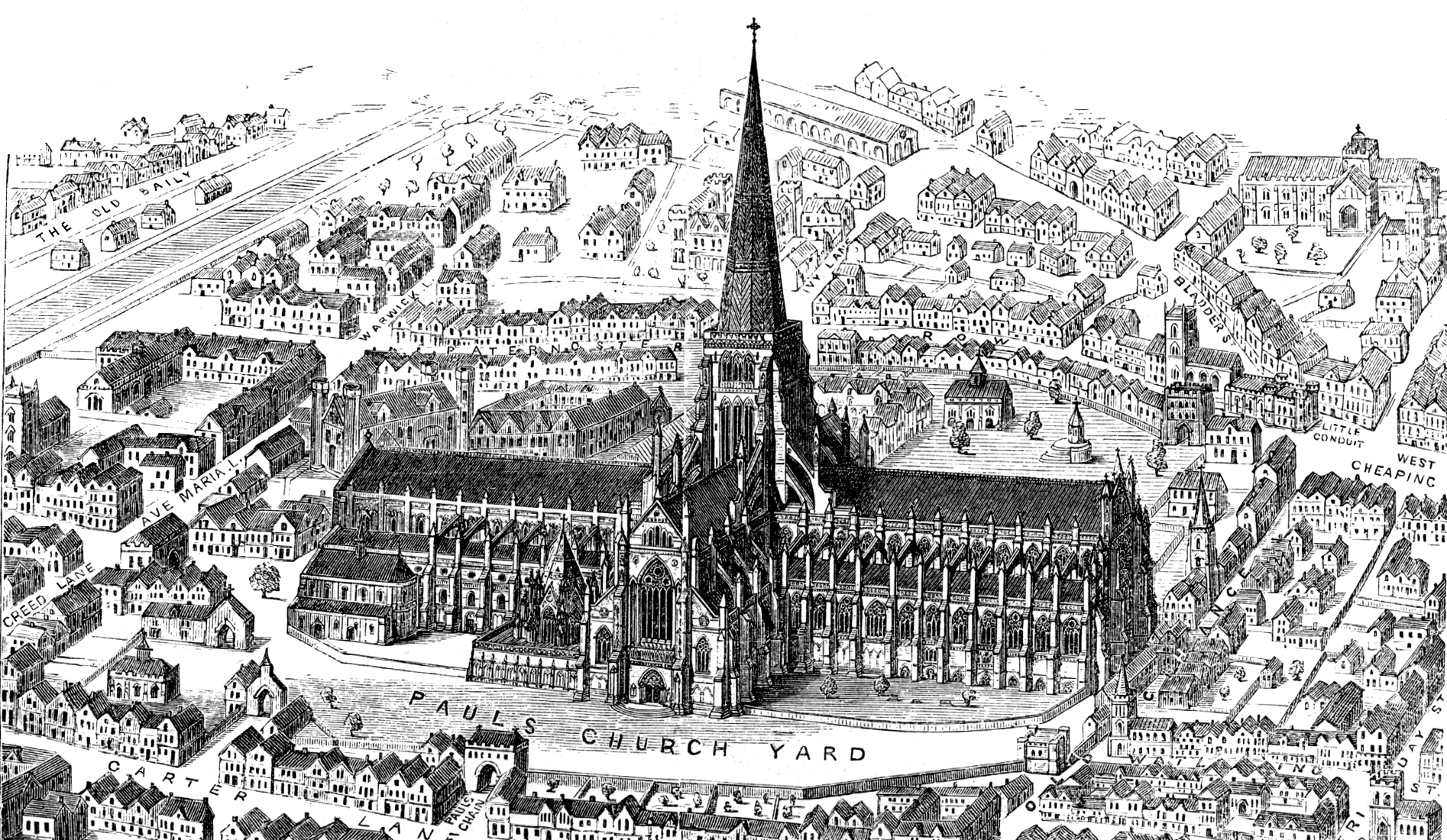 St_Paul's_old._From_Francis_Bond,_Early_Christian_Architecture._Last_book_1913.
