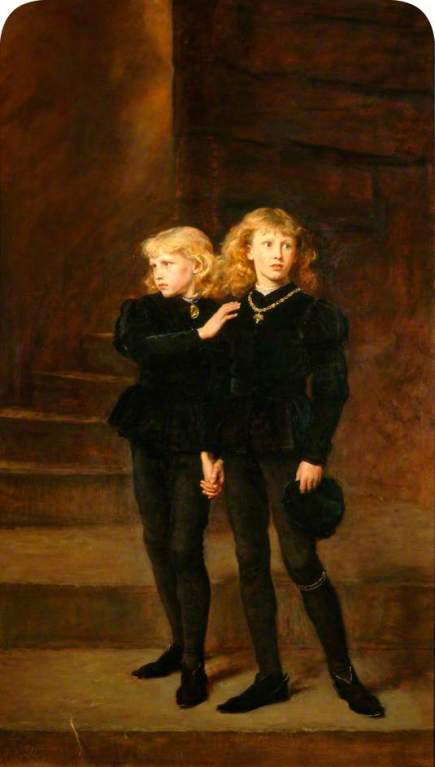 Millais, John Everett, 1829-1896; The Princes in the Tower